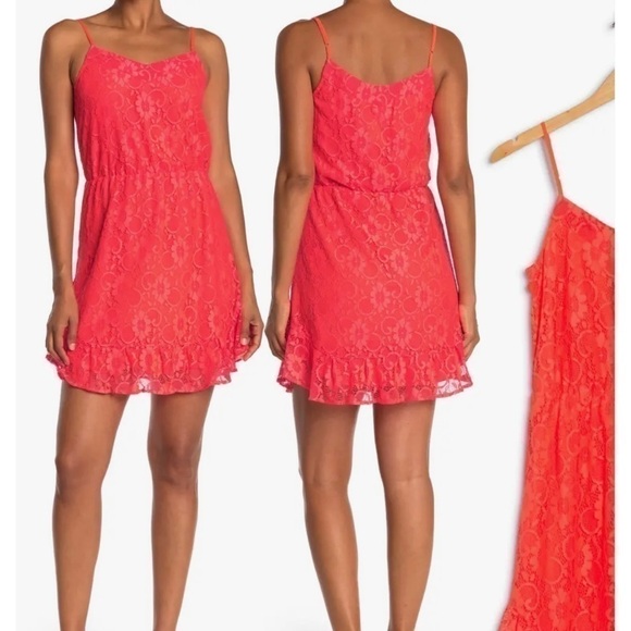 Collective Concepts NWT Coral Sleeveless Lace Dress Size S - Picture 2 of 11